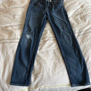 Distressed J.crew skinny jeans